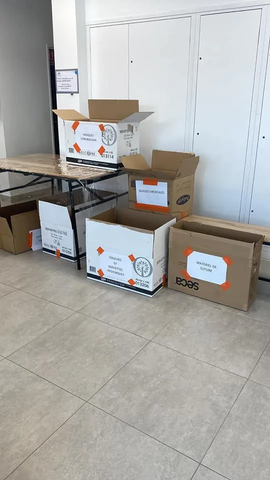 Les dons rassemblés à la maison de santé